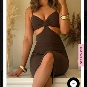 WhiteFox Level Headed Midi Dress